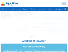 Tablet Screenshot of fullmoonbio.com